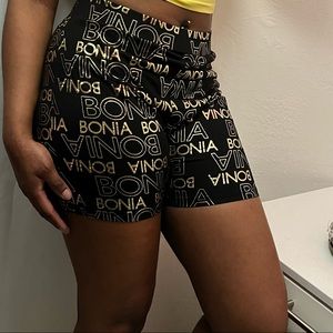 Two piece black and gold